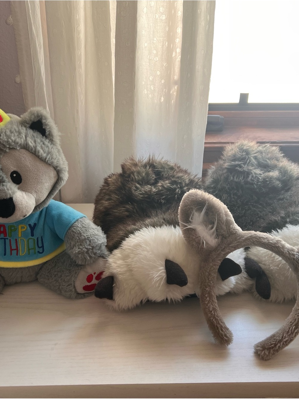 Great Wolf Lodge Bundle: Stuffy, Animal Ear Headband and Furry Plush Slippers.